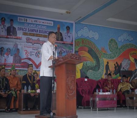 Sekda Riau, SF Hariyanto dukung event Pacu Sampan Desa Buluh Cina (foto/Yuni)